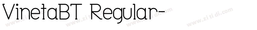 VinetaBT Regular字体转换